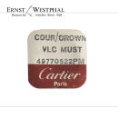 Original CARTIER crown yellow / blue 49770522PM for VLC Must