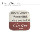 Corona CARTIER originale acciaio / blu 40830559PM per Panthere