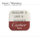 Original CARTIER Bandanstoßglied 0 bicolor - 10362810 für Santos