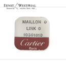 Original CARTIER Bandanstoßglied 0 Stahl - 10361810 für Santos