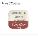 Original CARTIER end link 0 bicolor - 30382810 for Santos
