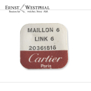 Maglia CARTIER originale 6 acciaio - 20361816 per Santos