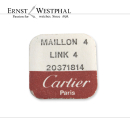 Original CARTIER Bandglied 4 Stahl - 20371814 für Santos