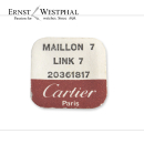 Maglia CARTIER originale 7 acciaio - 20361817 per Santos