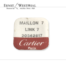 Original CARTIER Bandglied 7 bicolor - 20362817 für Santos