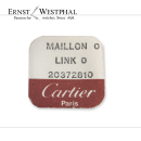 Original CARTIER Bandanstoßglied 0 bicolor - 20372810 für Santos