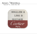 Original CARTIER end link 0 steel - 10371810 for Santos