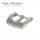 Boucle ardillon ZENITH texturée motif diamant acier 16 mm / 18 mm
