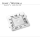 Original CARTIER Santos Zifferblatt 20361 PM, quadratisch 14,72 mm x 14,72 mm