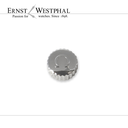 Corona OMEGA originale, acciaio 6,5 mm x 3,7 mm - 43069ST per Speedmaster