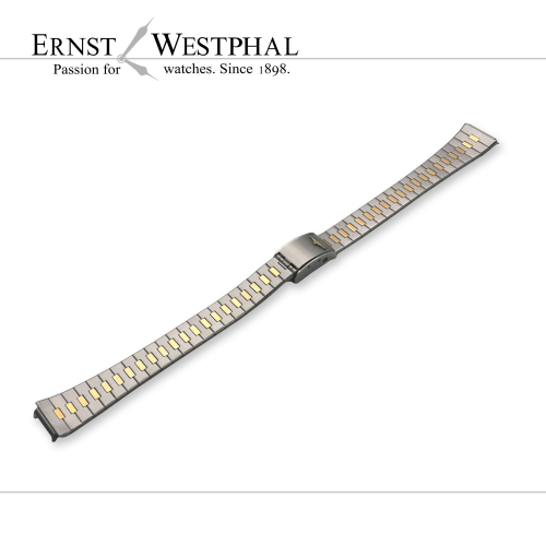 Cinturino per orologio originale LONGINES, bicolor con chiusura da 11,40 mm