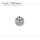 Corona pulsante originale Omega 3,70 x 2,20 mm, acciaio - 43272ST