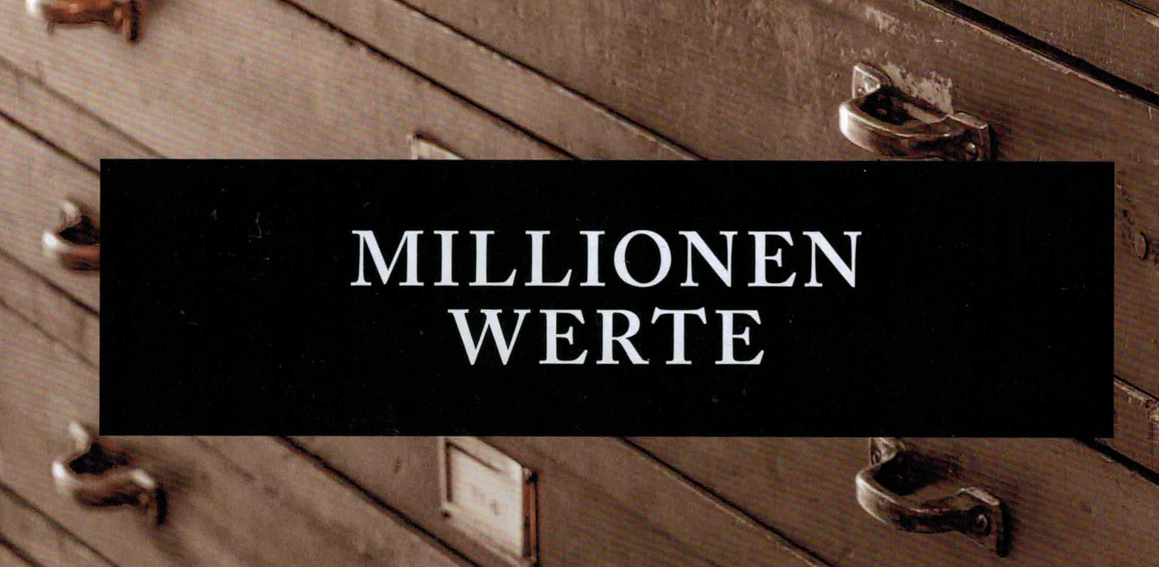 Millionen Werte Schriftzug